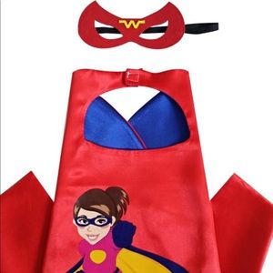 Kids superhero wonder woman cape& mask on amazon
